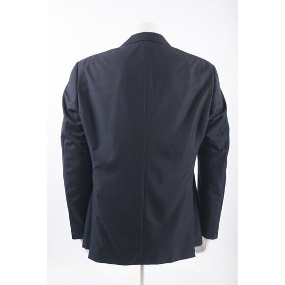 Giorgio Armani Mens Tuxedo Suit Jacket 54 Pants 58 Set Black Blue Honeycomb NWT - Picture 6 of 12